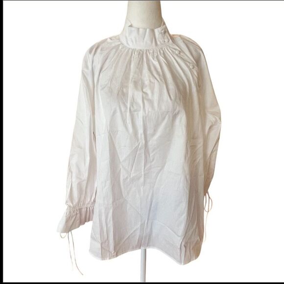 NWT Harshmans white Bianca blouse woman's size small - Picture 10 of 16